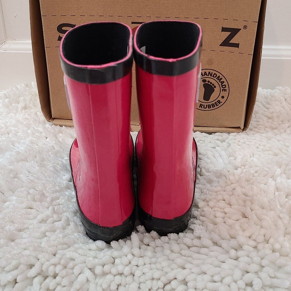 NIB Stonz Snow and Rain Boots Pink & Black - Picture 4 of 7